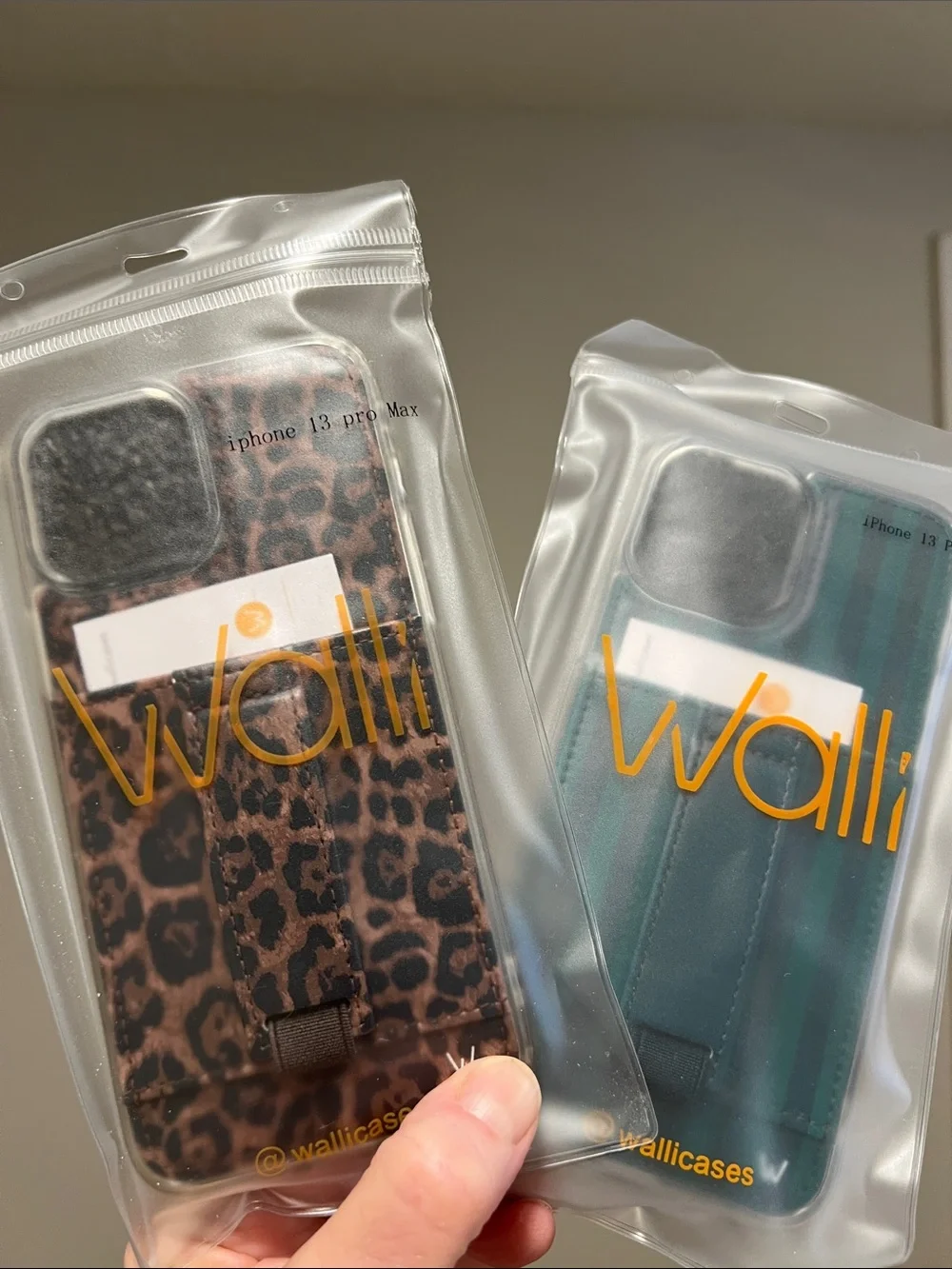 Walli Case Bundle Leopard Evergreen Stripe Acta Collab IPhone 13 Pro Max New